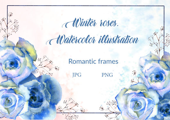 Blue Roses Watercolor Illustrations Review