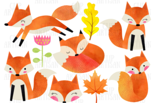 Cute Foxes Illustrations for Local Branding
