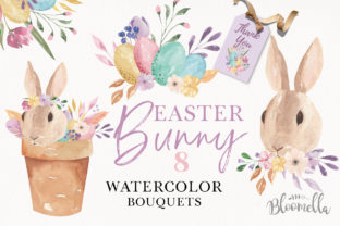 Easter Watercolor Bouquets: Fresh Illustrations