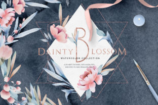 Fine Art Watercolor Collection Dainty Blossom Illustrations