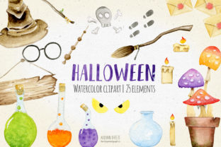 Halloween Watercolor Clipart Embroidery Review