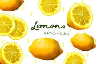 Lemons, Citrus, Watercolor Clipart Review