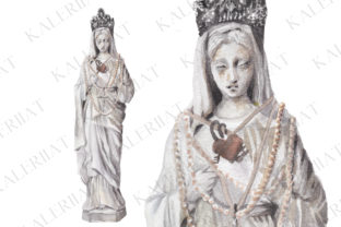 The Virgin Mary, Watercolor Madonna Illustrations
