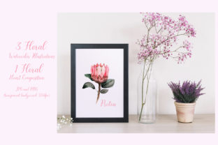 Watercolor Floral Illustrations for Digital Sales