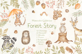 Watercolor Forest Story: Brand Illustrations Review