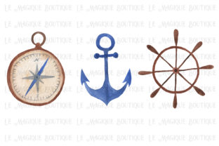 Watercolor Nautical Trio Illustrations Review